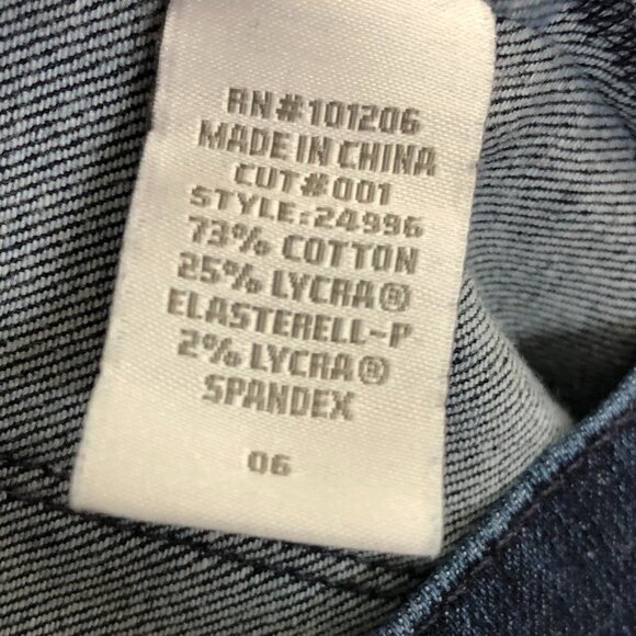 SOFT Surroundings Style 24996 Cotton Triple S Slim, Sculpt, Support Jeans Size 6 - Picture 6 of 7